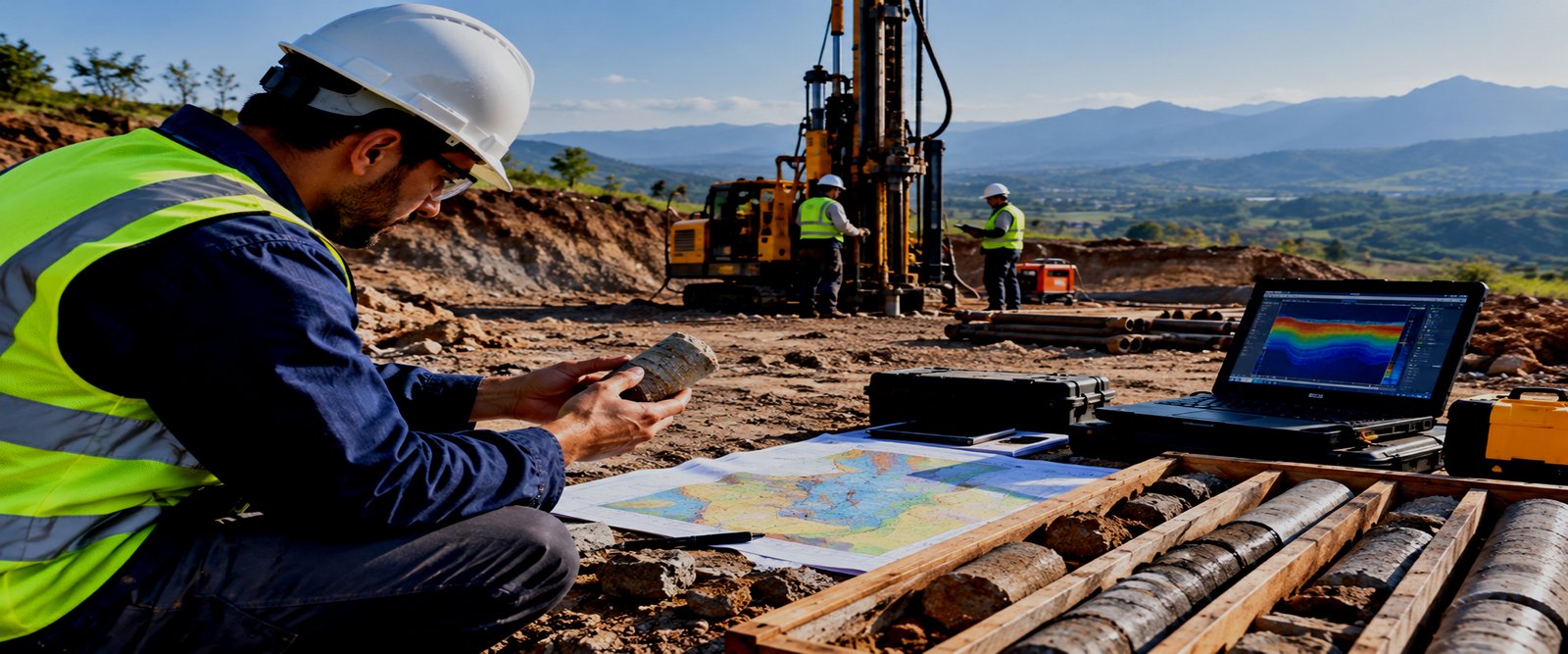 Core Cutting and Land Survey